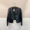 Jaqueta preta couro 40