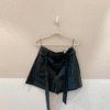 Short couro fake preto Zara M