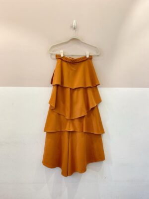 Saia midi terracota Luiza Botto PP