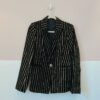 Blazer veludo listras douradas Eva 36
