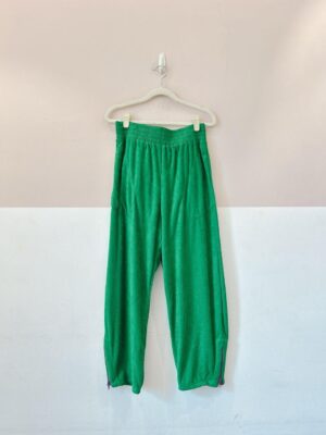 Calça atoalhada verde Pitta G