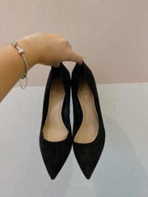 Scarpin preto coração Dior 38