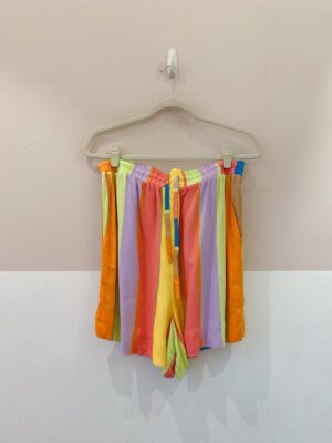 Short listrado colorido Dress To G