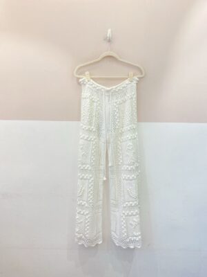 Calça tricot branca Farm G