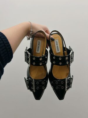 Sapatilha preta fivelas Steve Madden 36