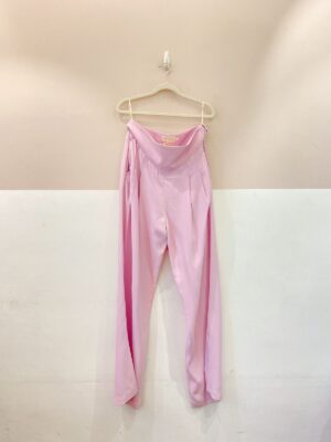 Calça crepe rosa Cris Barros 42