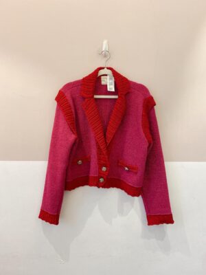 Casaco tricot pink/vermelho NV PP