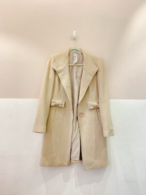 Sobretudo lã areia Loja de Inverno 44