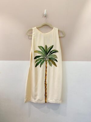 Vestido curto amarelo coqueiro Dress To G