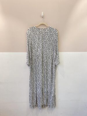 Vestido midi branco poás Zara GG