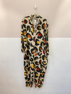 Macacão frentista bege Farm GG