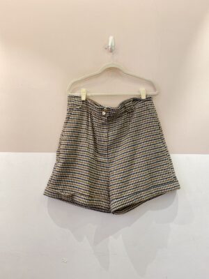 Bermuda xadrez bege Atelir Renner 46