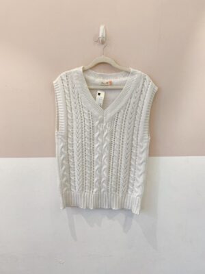 Colete tricot branco Antix U