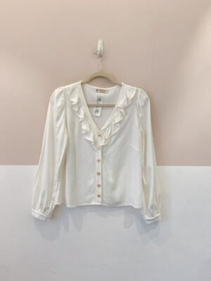 Blusa branca babados Antix P