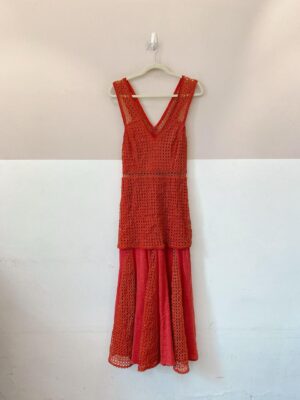 Vestido midi terracota laise Adriana Praça 38