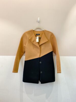 Sobretudo marrom/preto Viviane Furrier P