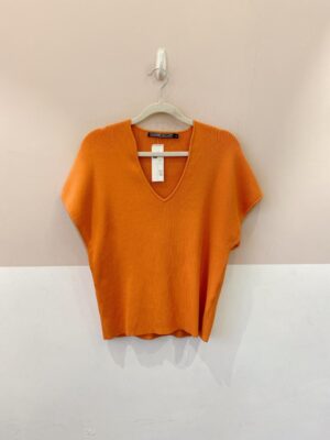 Blusa tricot laranja Shoulder P