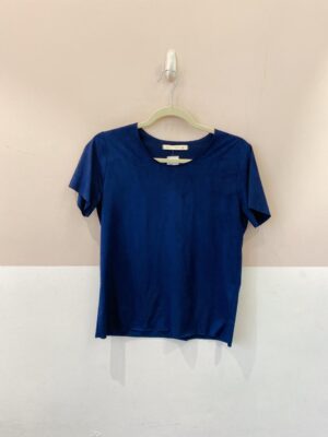 Blusa suede marinho Loft P
