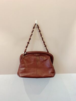 Bolsa couro vinho Arezzo