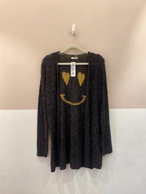 Cardigan preto tricot Dupla M