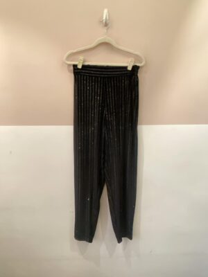 Calça veludo brilho preta Gule Gule 36