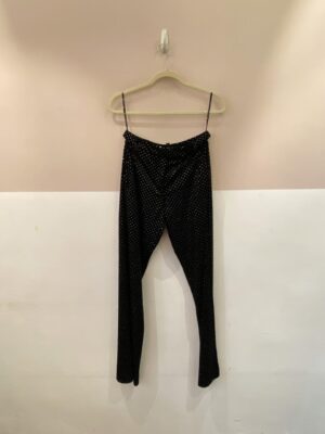 Calça veludo brilhos preta NV 36