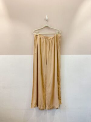 Calça bege ampla Cantão GG