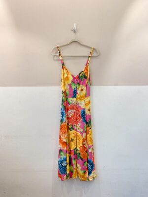 Vestido midi floral colorido Farm G