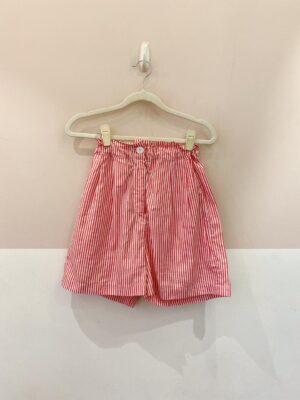 Short listrado Café em Flor PP