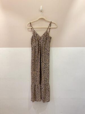 Vestido midi seda onça Ateen 36