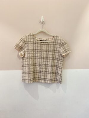 Blusa tweed xadrez Mixed M