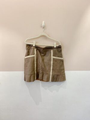 Saia curta couro cinza Animale 42