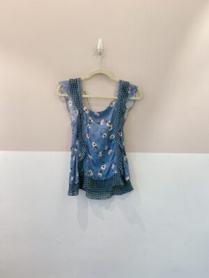 Blusa azul floral Maria Filó M