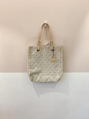 Bolsa tote MK jet set off white Michael Kors
