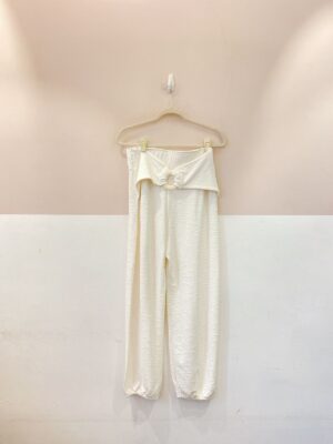 Calça branca detalhe cós Missinclof 38