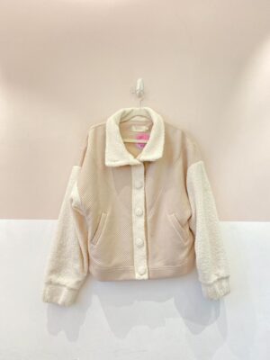 Casaco bege detalhes teddy Norah P