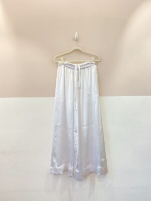 Pantalona branca acetinada Calma SP M