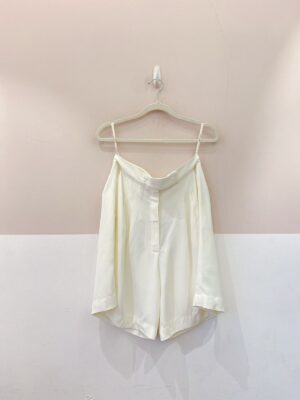 Bermuda crepe branca Carol Bassi 38