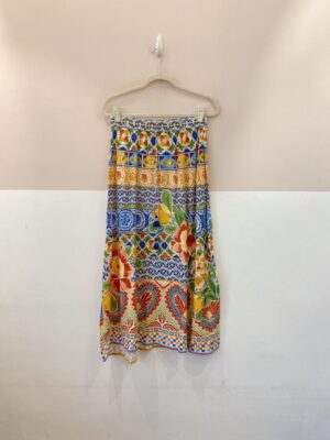 Saia midi estampada Farm P