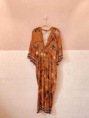 Macacão marrom estampado Farm G