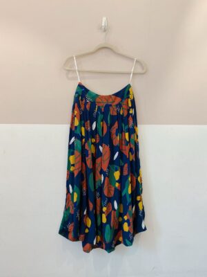 Saia midi estampada Cantão M