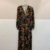 Vestido midi estampada escura Farm M