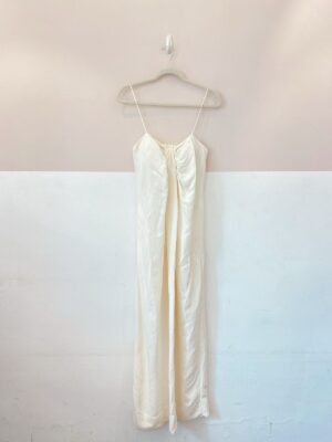 Vestido midi off white Le Soleil D’ete M