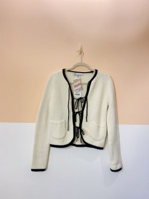 Casaqueto tricot off amarração Zara M