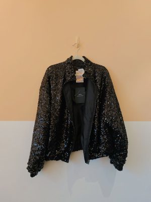 Jaqueta paetês preta Animale G