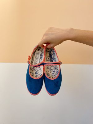 Sapatilha azul veludo Laudique Et Badin 37