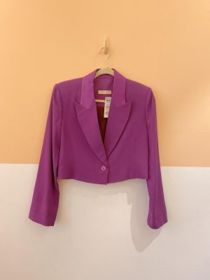 Blazer roxo curto NV P