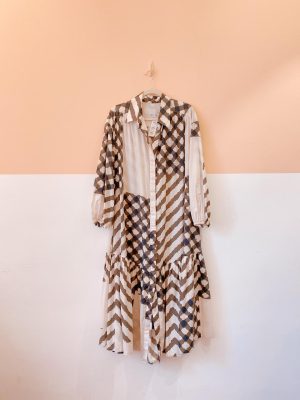 Vestido estampa p&b BDLN G