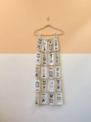 Saia off tricot estampa azul Cruise M