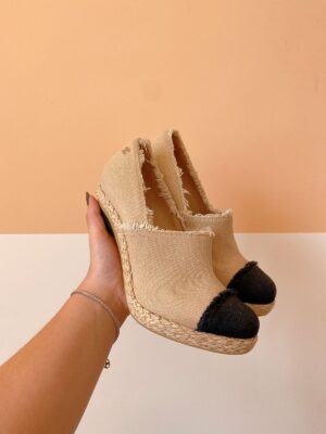 Espadrilhe salto Chanel 38